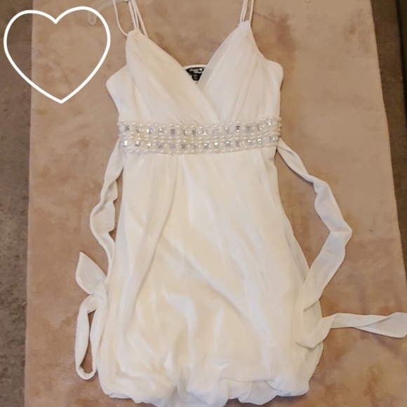 Sequin Hearts Dresses & Skirts - 💌Sequin hearts dress / white / size small 💌